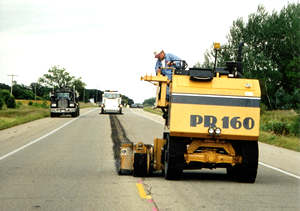 Work on Hwy 23 centerline