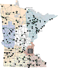 Get-Around-Guide map of Minnesota