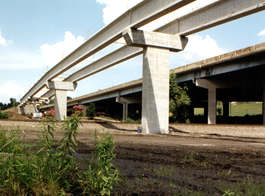 Bike trail under overpass