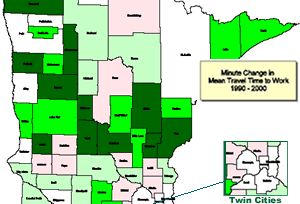 Map of MN counties