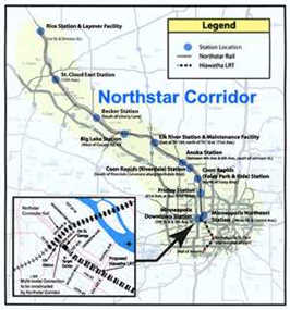 Map of Northstar corridor