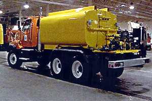 anti-icing truck at Metro