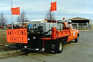 anti-icing truck at Willmar