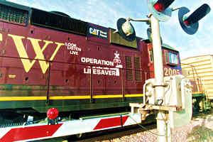 Operation Lifesaver train
