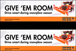 Work zone safety billboard