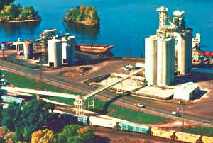  Aerial view of intermodal facilities