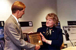 David Larson, Lt. Gov. Carol Molnau