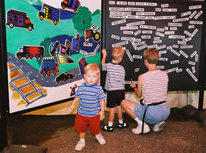 Kids & magnetic poetry