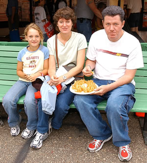 3 people on bench