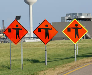  3 highway signs