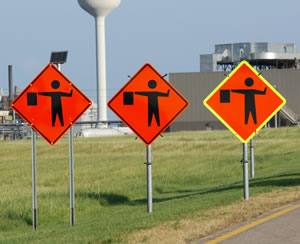 3 highway signs