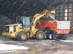 Loading salt into truck