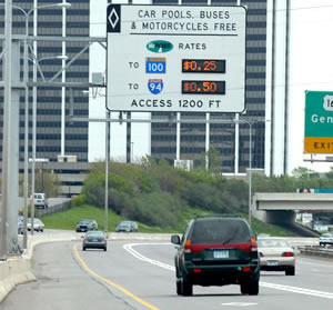 MnPASS Express lane