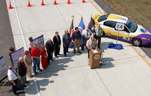 Aerial view of Hwy 14 opening