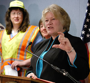 3 women at news conference