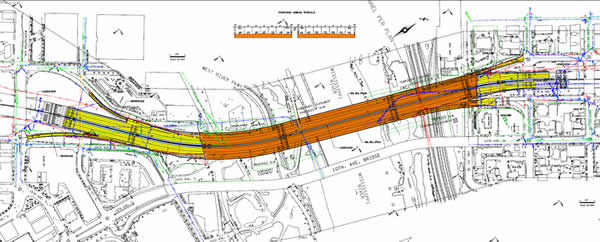 Drawing of new bridge