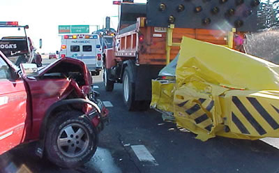 Car-truck accident