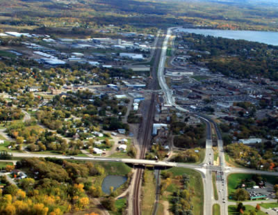 Aerial of new Hwy 10