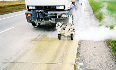 Machine scoring roadway