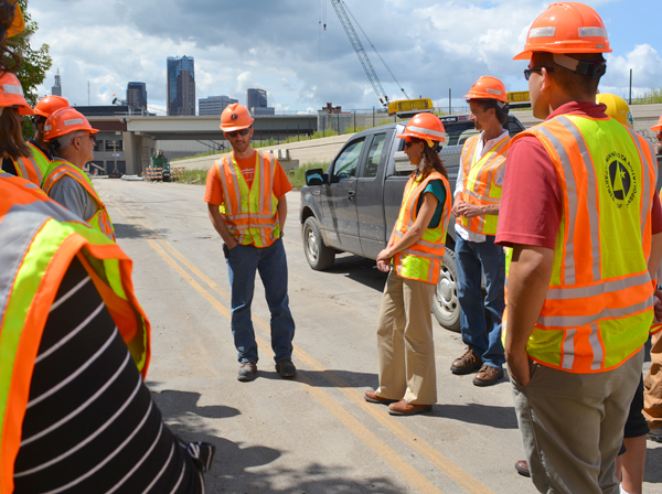 Bridge office staff give tour of lafayette bridge