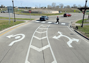 Photo of a roundabout