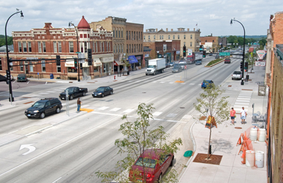 Photo of street that considers the needs of all users