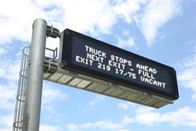 Overhead sign