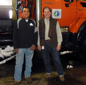 Two men and a snowplow