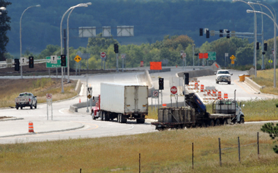 Elk Run interchange on Hwy 52