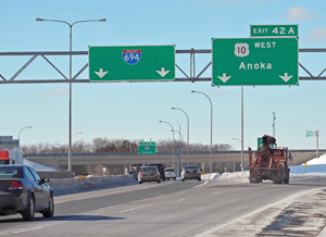 Photo of the I-694 Hwy 10 project.