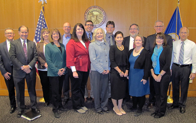 Photo of group from MnDOT, FWHA and Met Council.