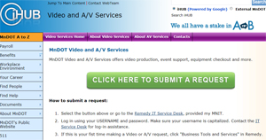 Graphic of Video Services Request