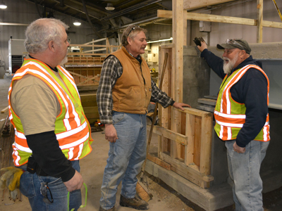 Photo of Larry Waletzki, Doug Larson and Larry Cooper at Bridge Maintenance Academy III.