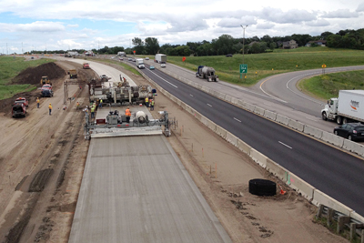 Photo of I-94 poject in Monticello.