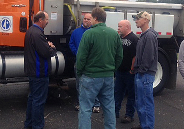 Photo of sub-area maintenance supervisors.