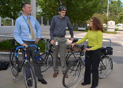 Photo of Eric Davis, Peter Dahlberg and Liz Walton.