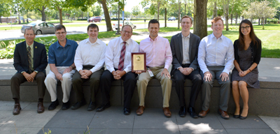 Photo of Tim Henkel, Mark Gieseke, Brian McLafferty, Patrick Weidemann, Ryan Wilson, Brad Utecht, Shawn Combs Walding and Mei-Ling Smith.