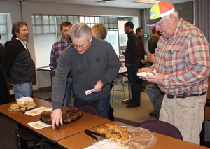 Group in front of treat table