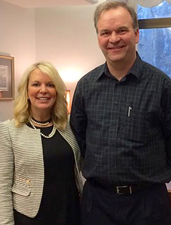 Photo of Sen. Karin Housley and Adam Josephson.