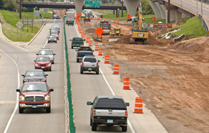 Photo of a workzone.