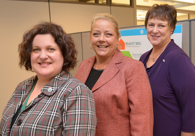 Photo of Jocelyn Stein, Anne marie Burgess and Nancy Bennett.