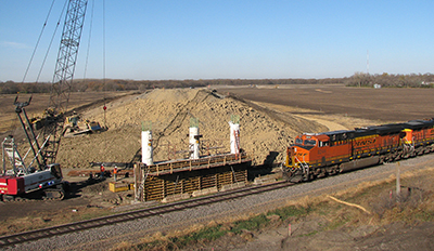 Photo of construction on Hwy 75 near Kent.