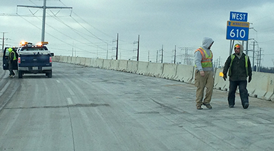 Photo of new section of Hwy 610.