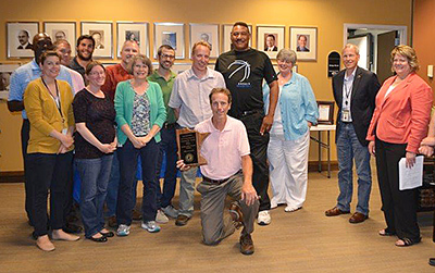 Photo of Transit team receiving OWSA award.