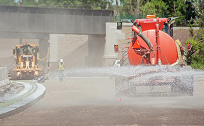 Photo of Hwy 100 construction project.