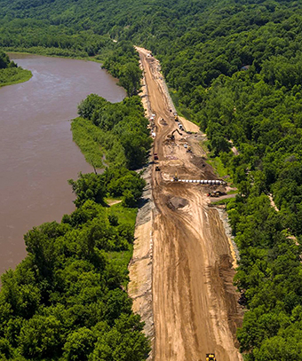 Photo of Hwy 169 project.