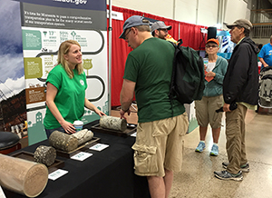 Photo of MnDOT booth at the State Fair.