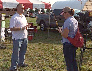 Jed Falgren at Farmfest.