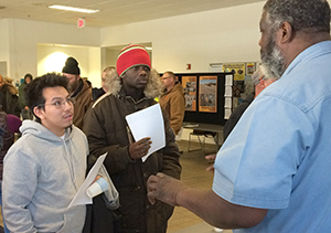 Photo of DeWayne Jones at Metro job fair.