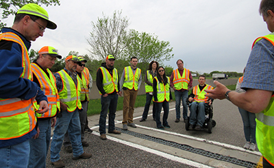 LDP students at MnROAD facility.